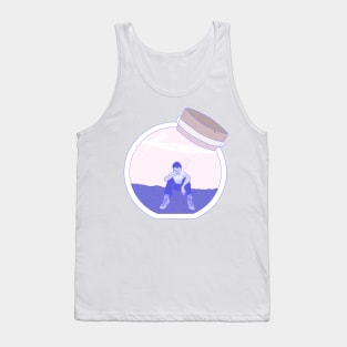 My Little Sea of Tears | Thoughtful Boy | Not Hamlet Design Tank Top